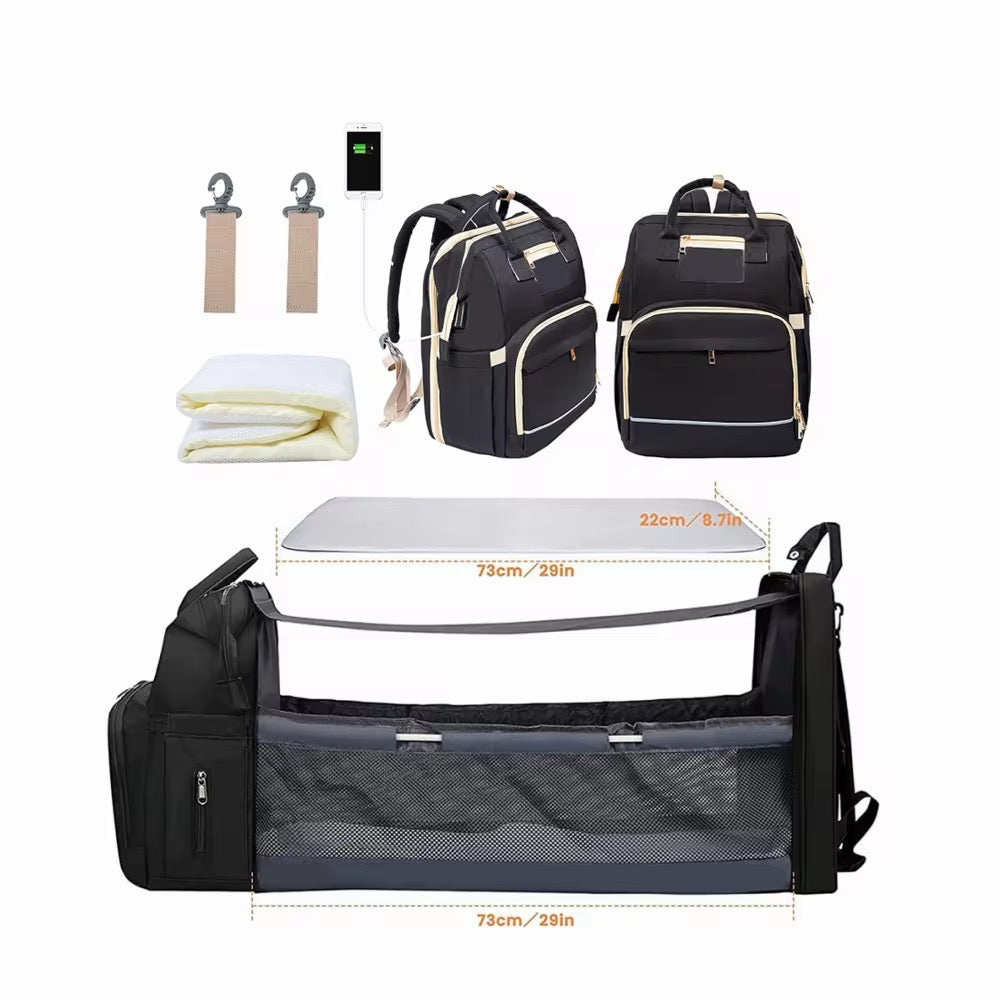 sac à dos langer avec lit integré